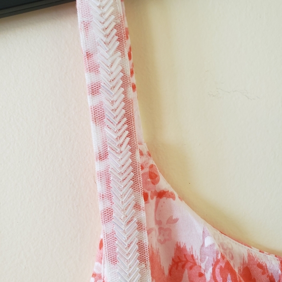 Last Chance - Bundle and Save - Relativity pink and white tiered tank. - Picture 2 of 7